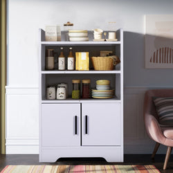 Kenzo Kitchen Storage Pantry Cupboard - White