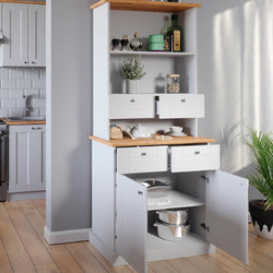 Nixon Kitchen Storage Cupboard - White/Sonoma