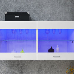 Leen Pantry Cupboard - White