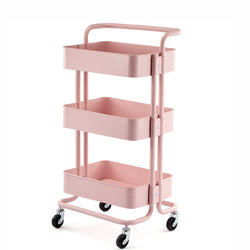 Velda Kitchen Storage Trolley - Pink