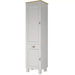 Aidan Kitchen Storage Pantry Cupboard - White/Honey