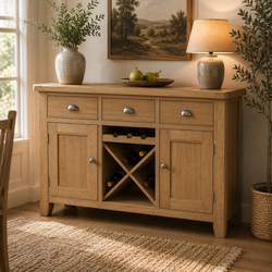 Rowena Kitchen Storage Pantry Sideboard - Oak
