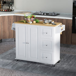 Berita Kitchen Storage Trolley - White