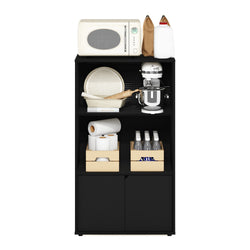 Atahan Kitchen Storage Cupboard - Black Oak