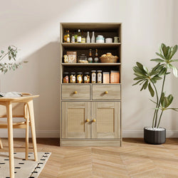 Sandra Kitchen Storage Pantry Cupboard - Natural
