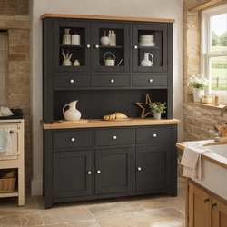 Cama Kitchen Storage Pantry Cupboard - Black