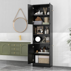 Flora Pantry Cupboard - Black