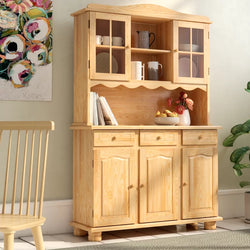 Vima Kitchen Storage Pantry Cupboard - Natural Brown