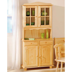 Vimala Kitchen Storage Pantry Cupboard - Natural Brown