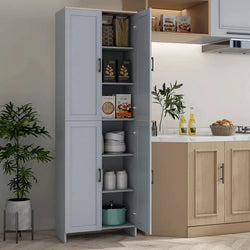 Caelum Tall Kitchen Cupboard – Grey