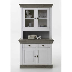 Prima Kitchen Storage Pantry Cupboard - White/Grey