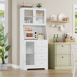 Cason Kitchen Storage Pantry Cupboard – White
