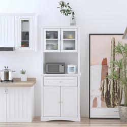 Henri Kitchen Storage Pantry Cupboard - White
