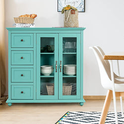 Chidi Larder Cupboard - Green