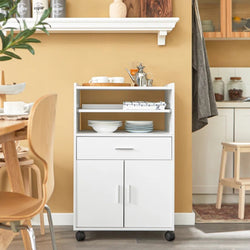 Luna Kitchen Storage Trolley - White