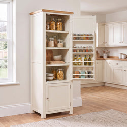 Braxton Kitchen Storage Pantry Cupboard - Cream