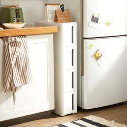 Sutton Pull Out Larder Unit - White/Grey