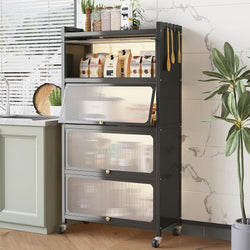 Thea Pantry Cupboard - Black