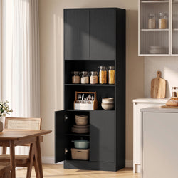 Dayton Kitchen Storage Pantry Cupboard – Black