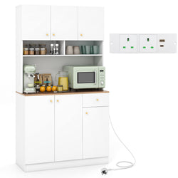 Bailey Kitchen Storage Cupboard - White