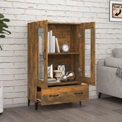 Viet Pantry Cupboard - Smoked Oak