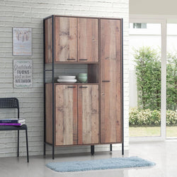 Branley Rustic Industrial Larder –  Oak