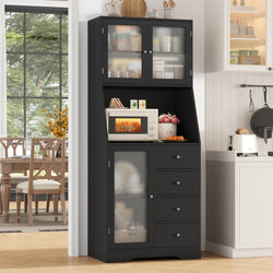 Casper Modern Pantry Buffet Cabinet – Black