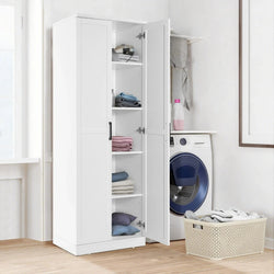 Lunara Slimline Tall Storage Cabinet – White