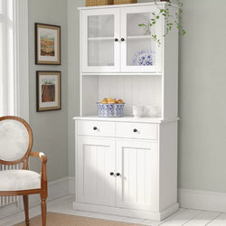 Pino Kitchen Storage Pantry Cupboard - White