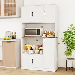 Alwin Kitchen Storage Cupboard - White