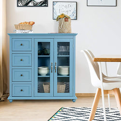 Chidi Larder Cupboard - Blue