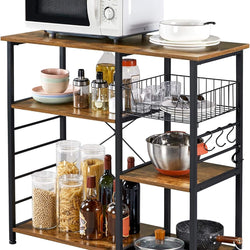 Fullerton Kitchen Storage Trolley - Rustic Brown