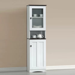 Damon Kitchen Storage Pantry Cupboard - White