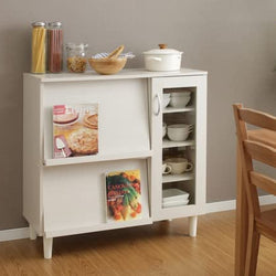 Ilie Larder Cupboard - White Oak