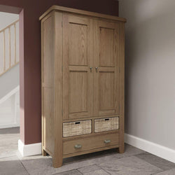 Thornewood Grand Oak Larder Unit -Brown
