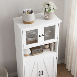 Melaina Kitchen Storage Pantry Cupboard – White