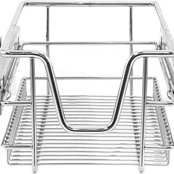 Ivor Pull Out Larder Unit Baskets - Silver - 300mm - Set of 3
