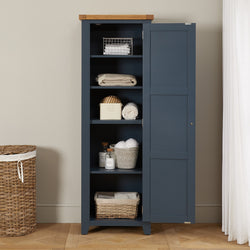 Harvill  Single Shaker Linen Storage Cupboard - Blue
