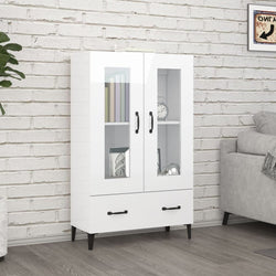 Viet Pantry Cupboard - High Gloss White