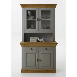 Prima Kitchen Storage Pantry Cupboard - Grey/Leach