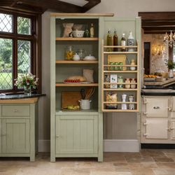 Micah Kitchen Storage Pantry Cupboard - Sage Green