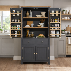 Malani Kitchen Storage Pantry Cupboard - Slate Grey