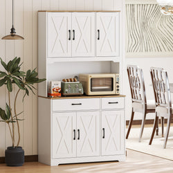 Rylee Kitchen Storage Cupboard - White