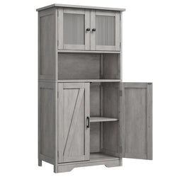 Melaina Kitchen Storage Pantry Cupboard – Grey