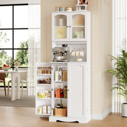 Alric Kitchen Storage Pantry Cupboard – White