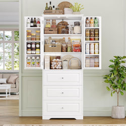 Linnet Kitchen Storage Pantry Cupboard – White
