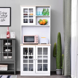 Nicole Kitchen Storage Cupboard - White