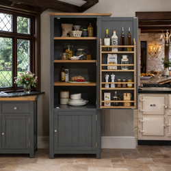 Micah Kitchen Storage Pantry Cupboard - Slate Grey