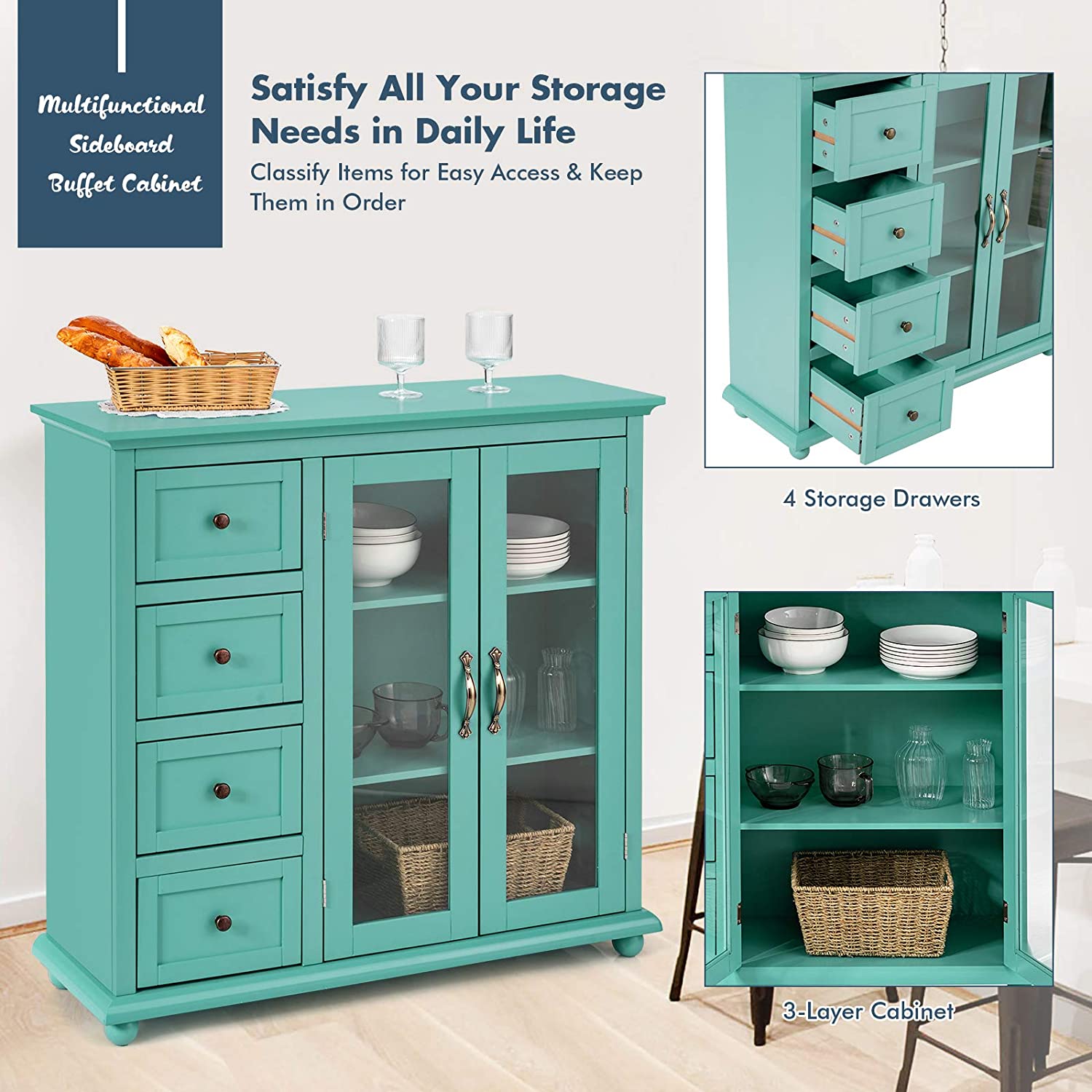 Green hutch buffet discount