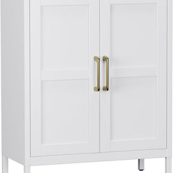 Dashiell Kitchen Storage Cupboard 90H - White